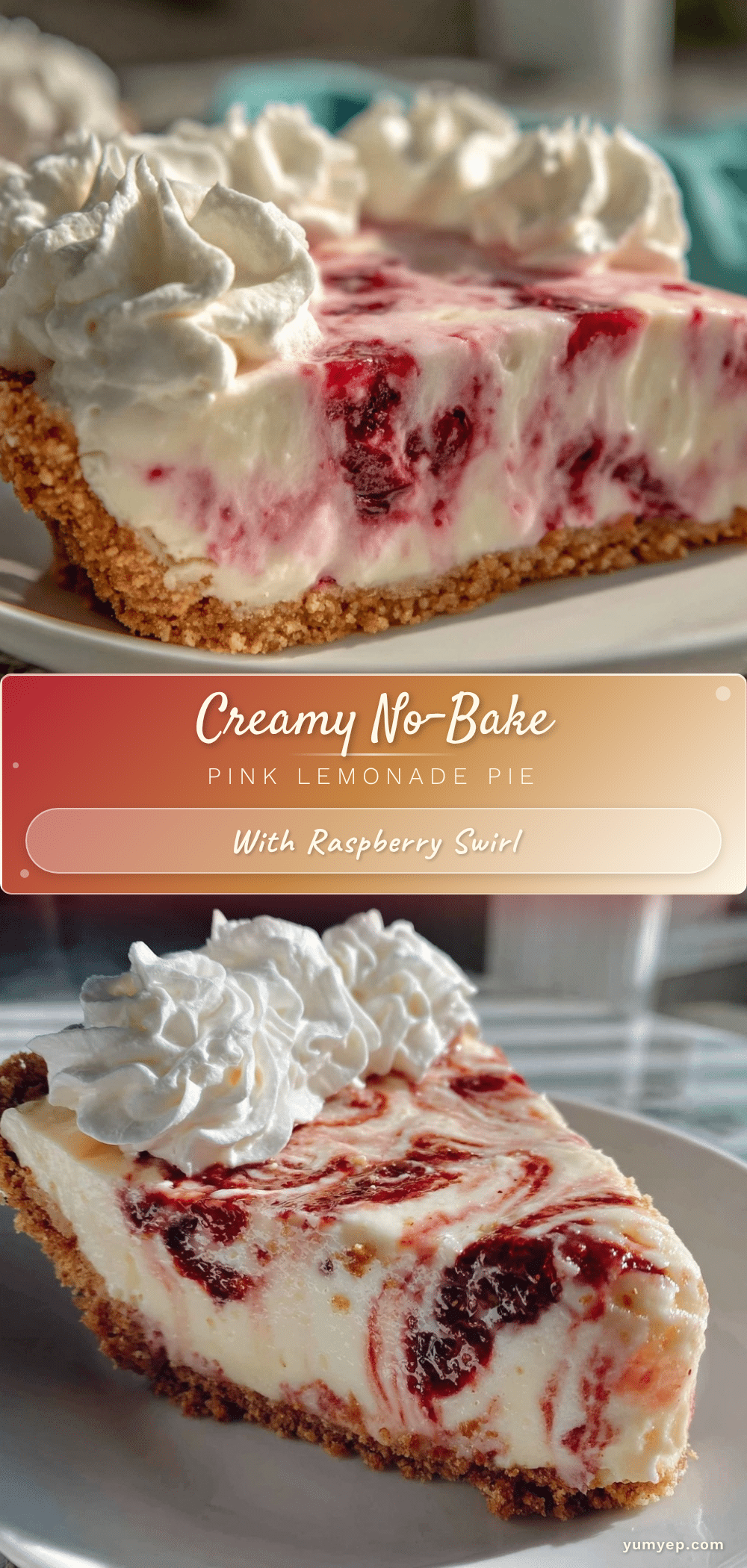 creamy no-bake pink lemonade pie recipe
