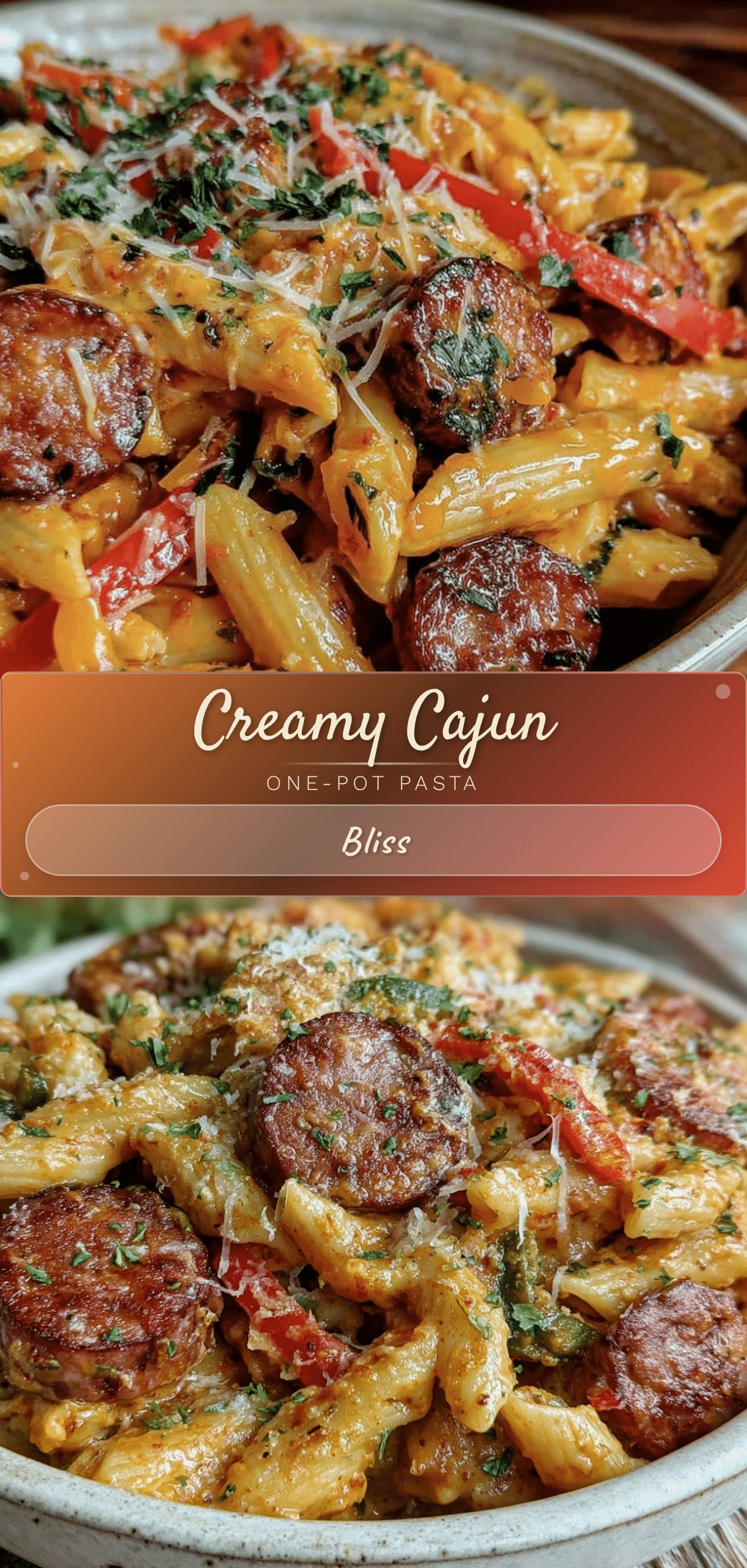 creamy one-pot cajun pasta recipe