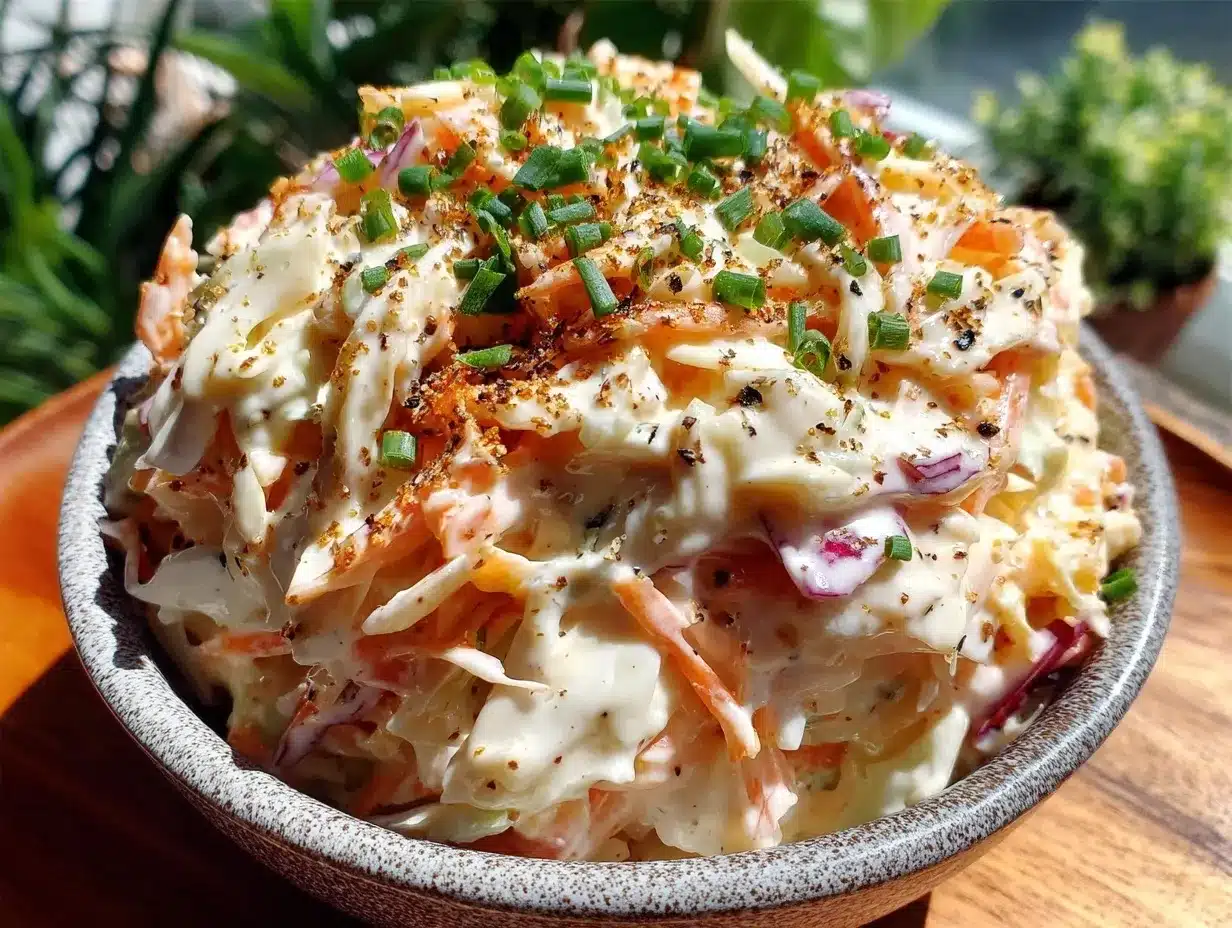 creamy southern style coleslaw preparation steps