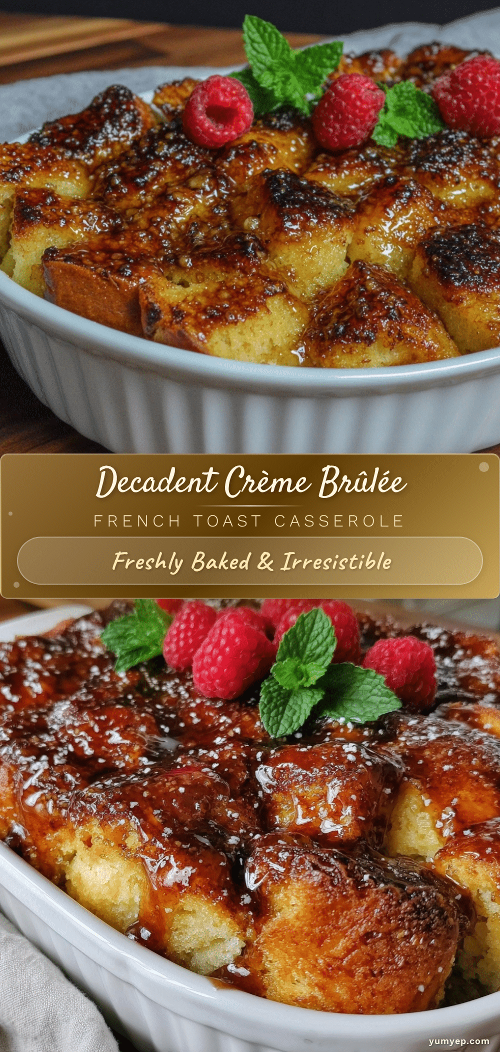 crème brûlée French toast casserole recipe