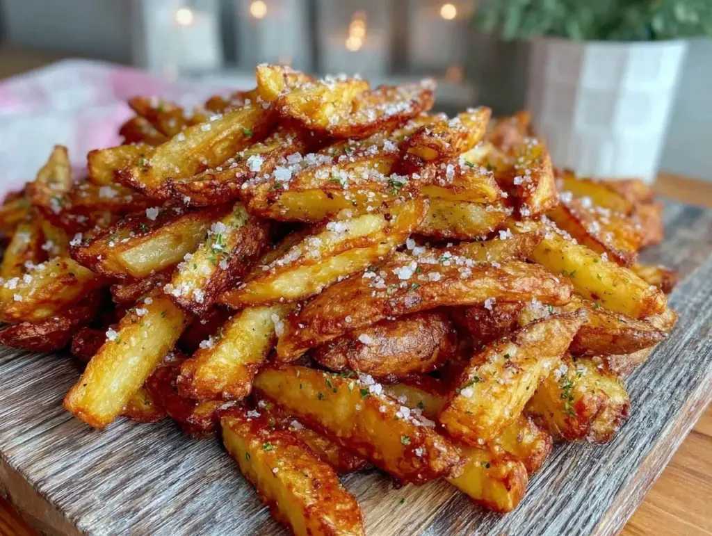 crispy air fryer french fries - featured image