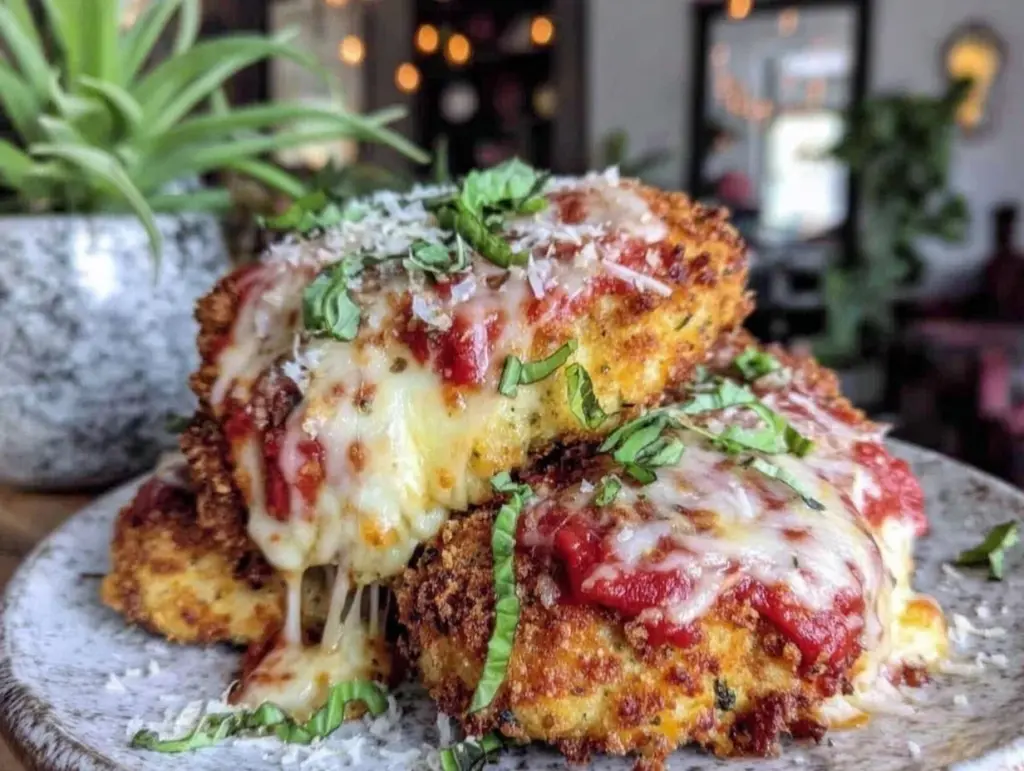 crispy baked chicken parmesan - featured image