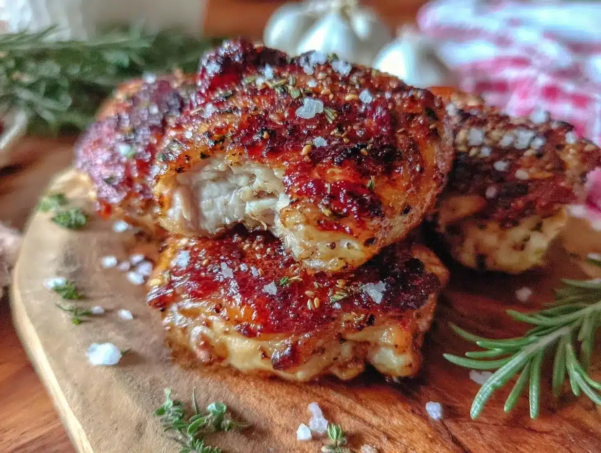 crispy baked chicken thighs preparation steps