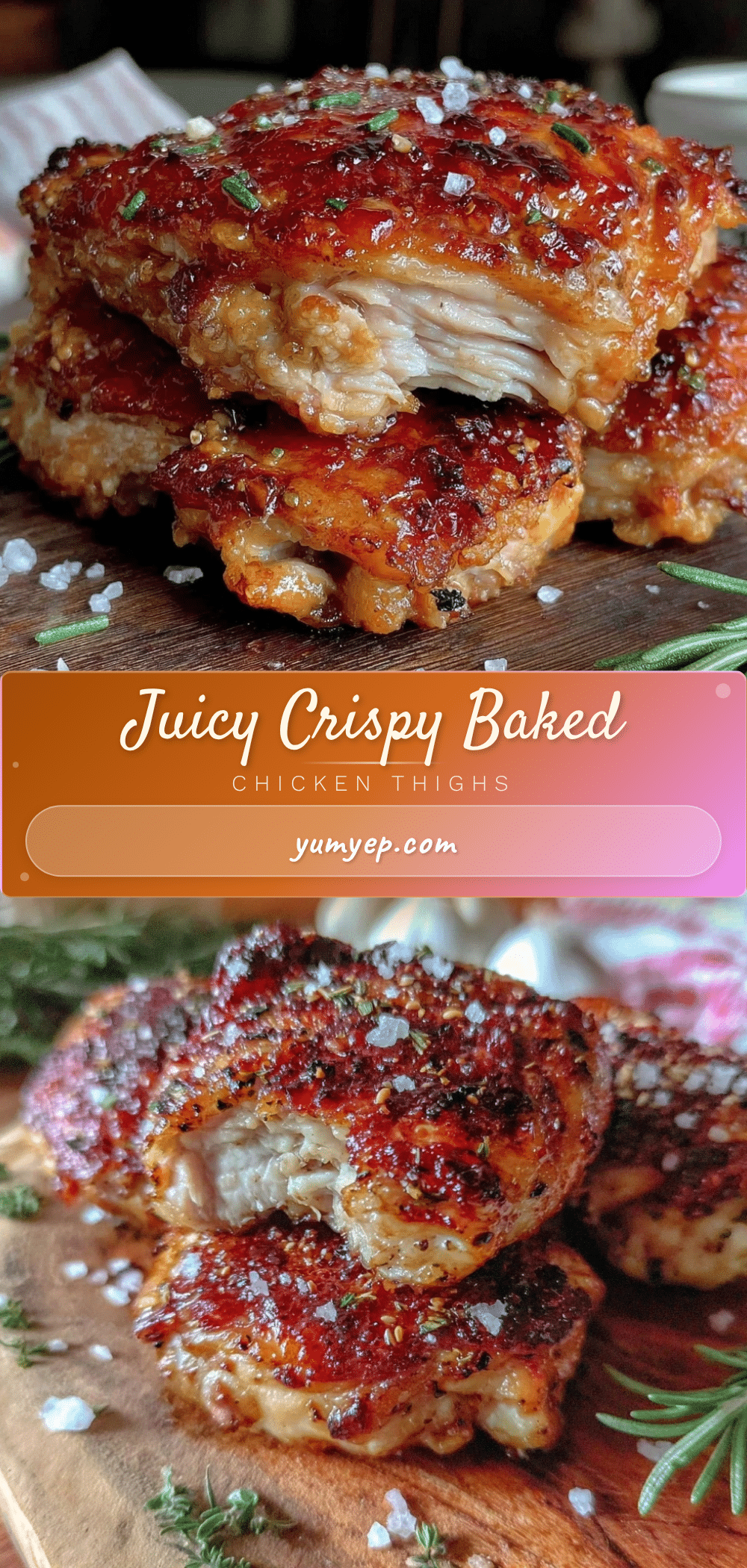 crispy baked chicken thighs recipe