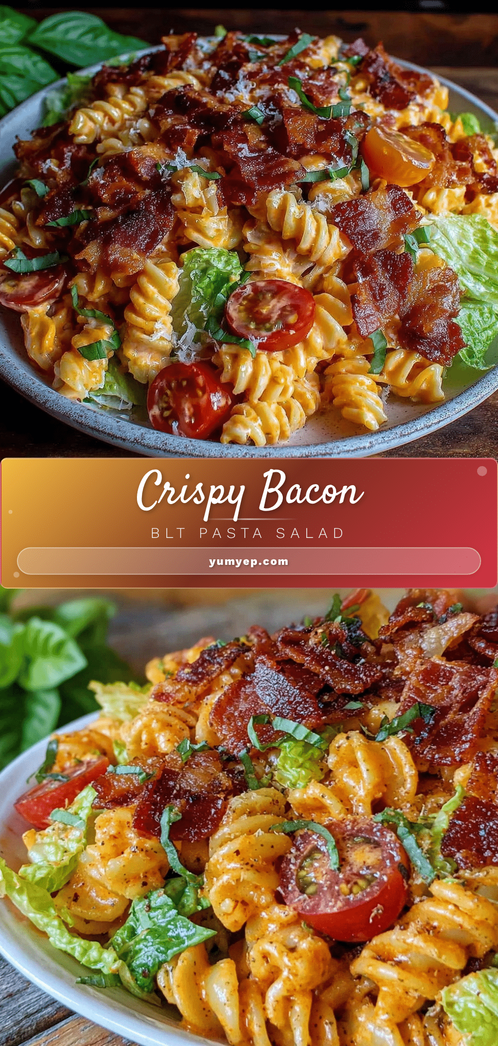 Crispy BLT Pasta Salad recipe