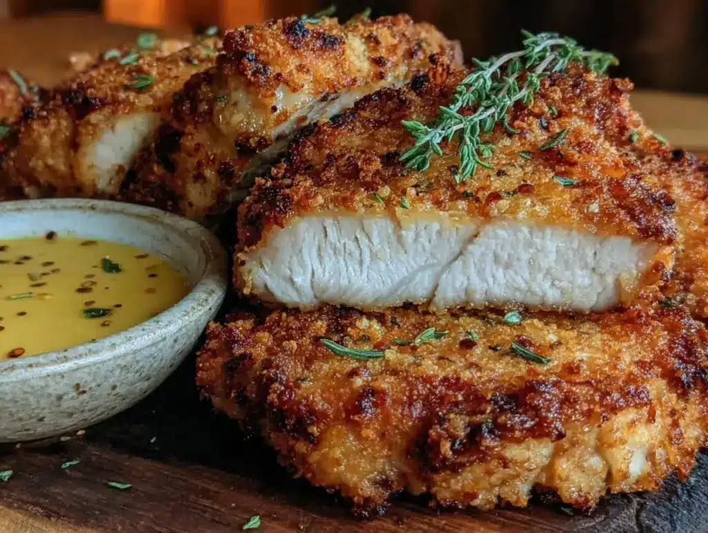 crispy breaded pork chops - featured image