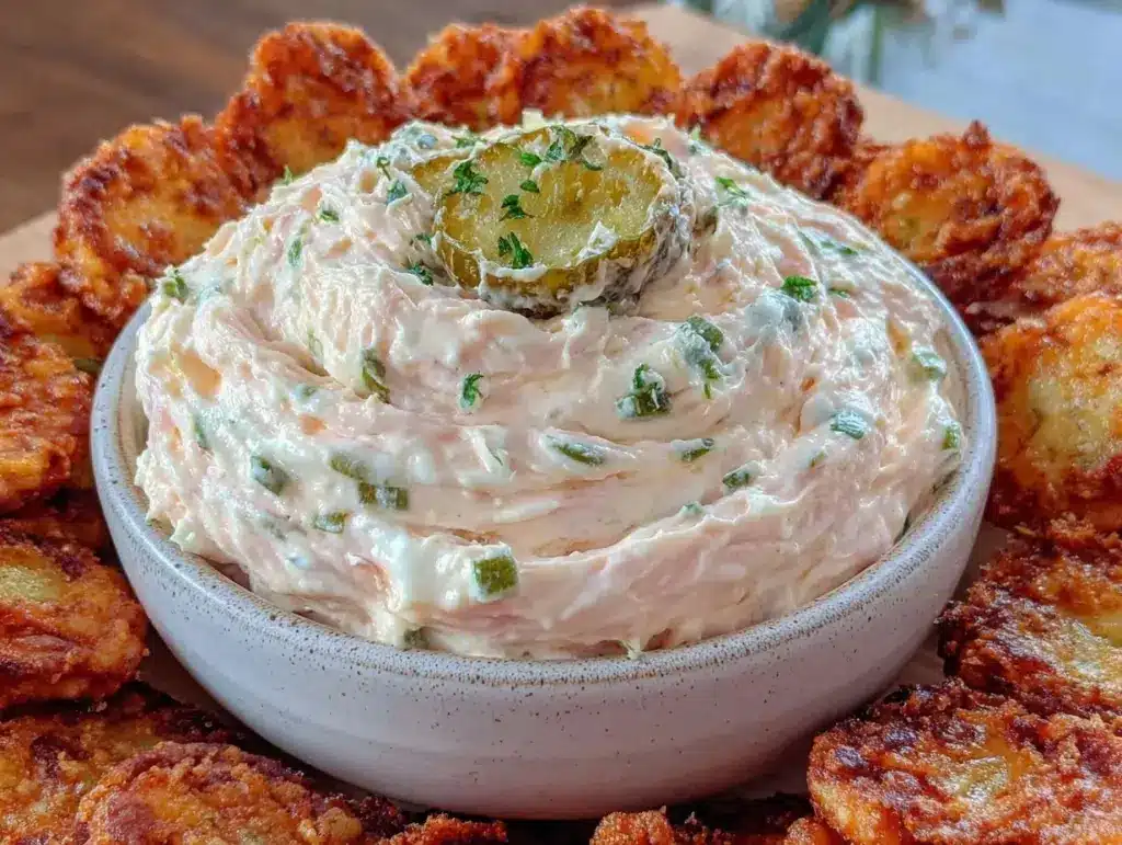 crispy fried pickle dip - featured image