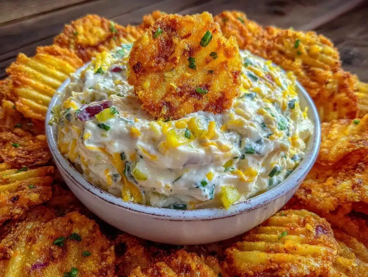 crispy fried pickle dip preparation steps