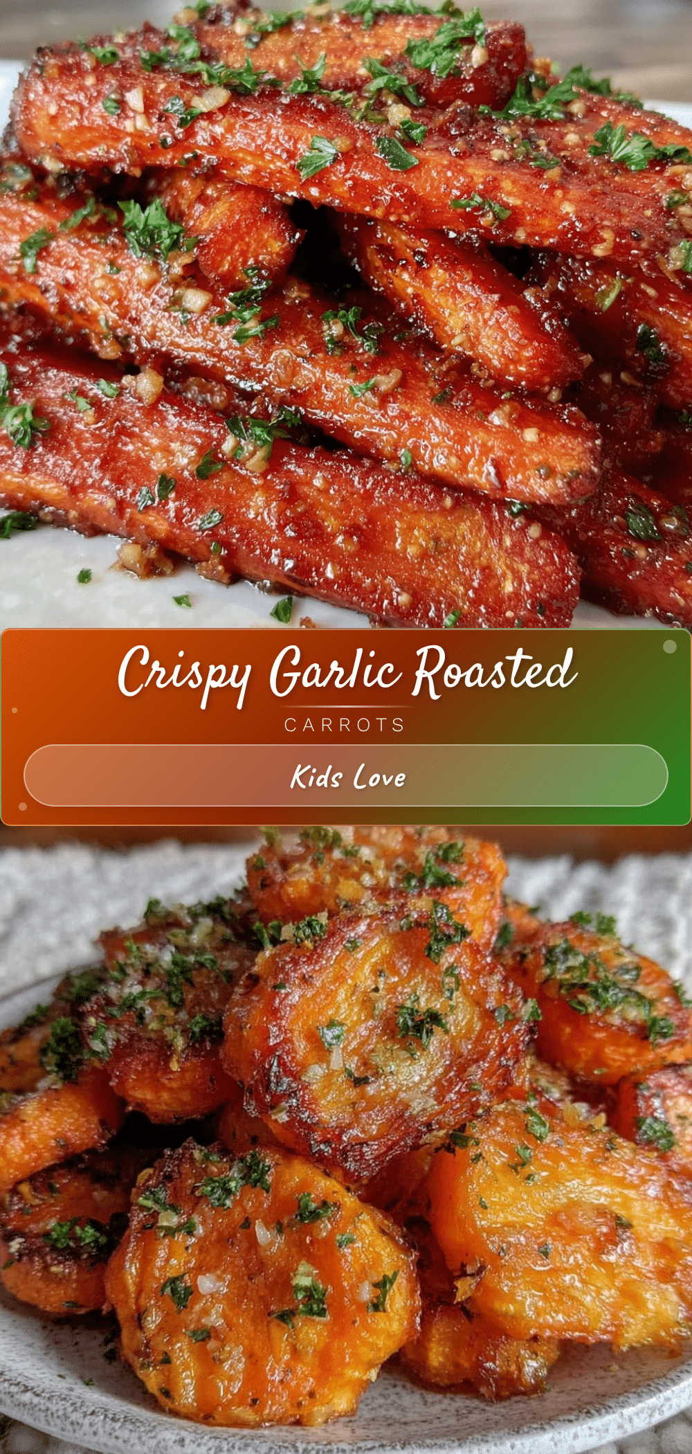 crispy garlic roasted carrots recipe