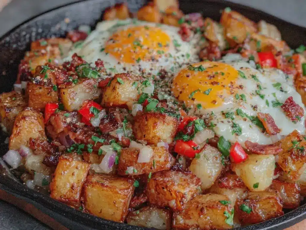 crispy loaded breakfast hash - featured image