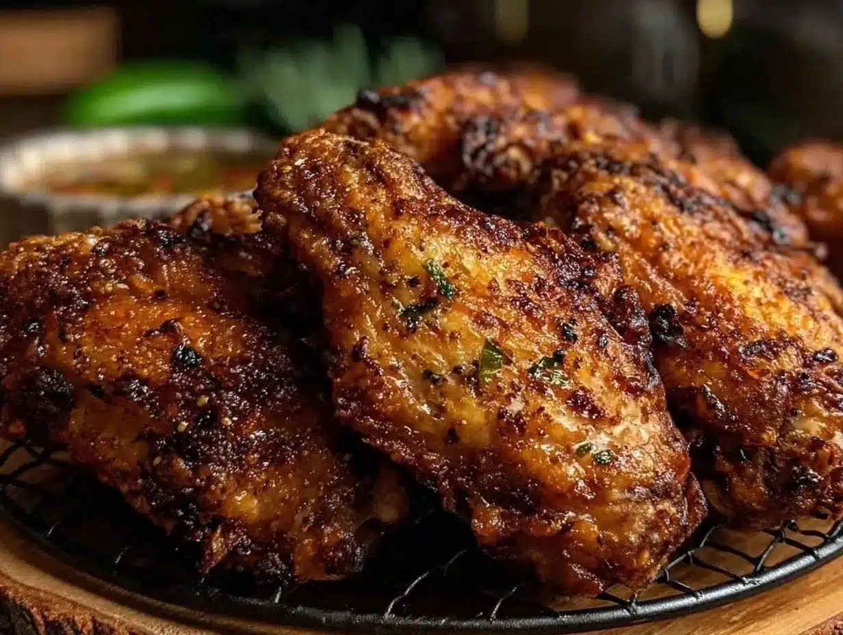 crispy ninja air fryer frozen chicken wings preparation steps