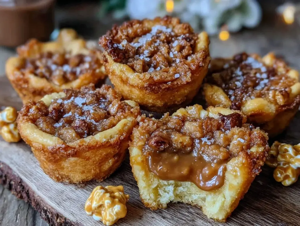 crispy peanut butter and cracker jack cookie cups - featured image