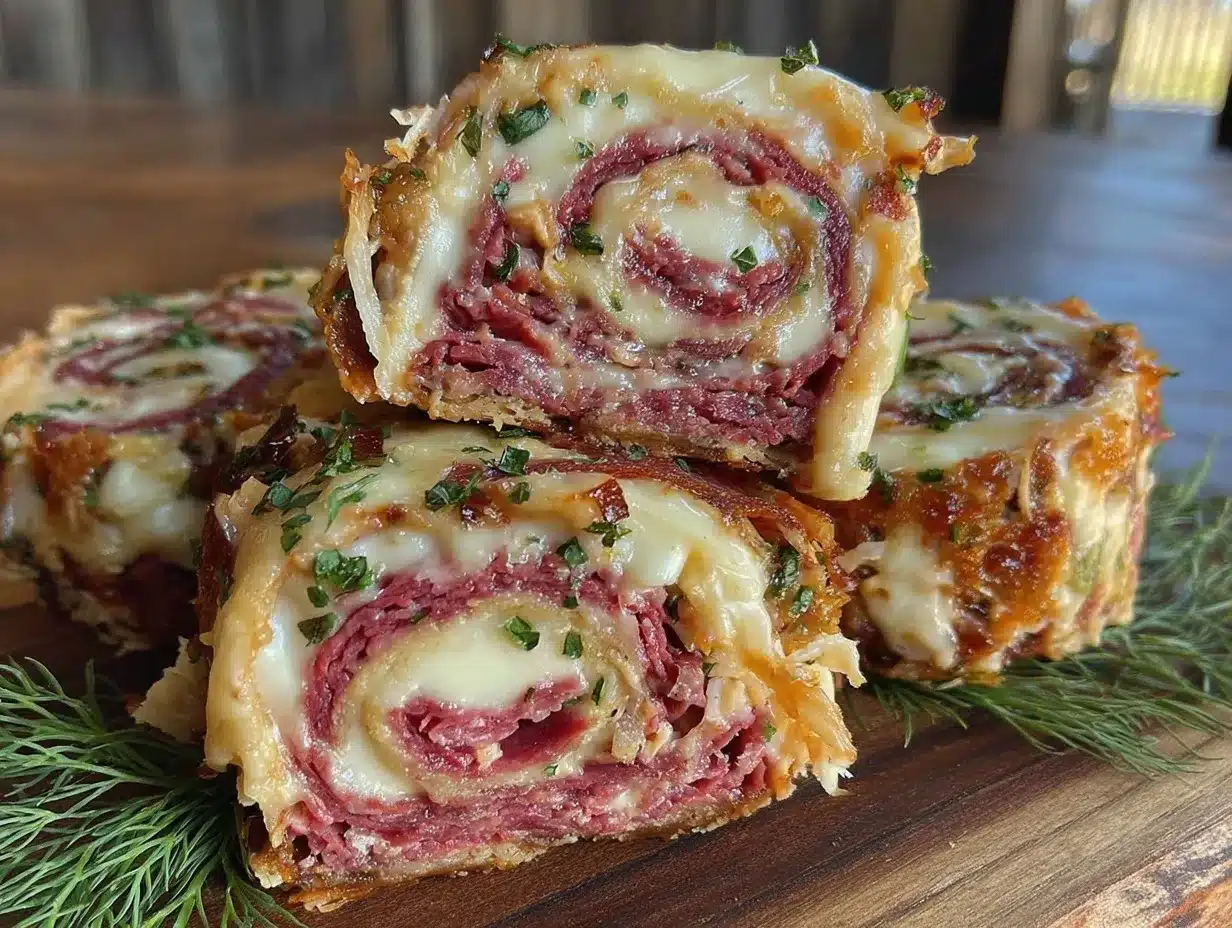crispy reuben pinwheels preparation steps