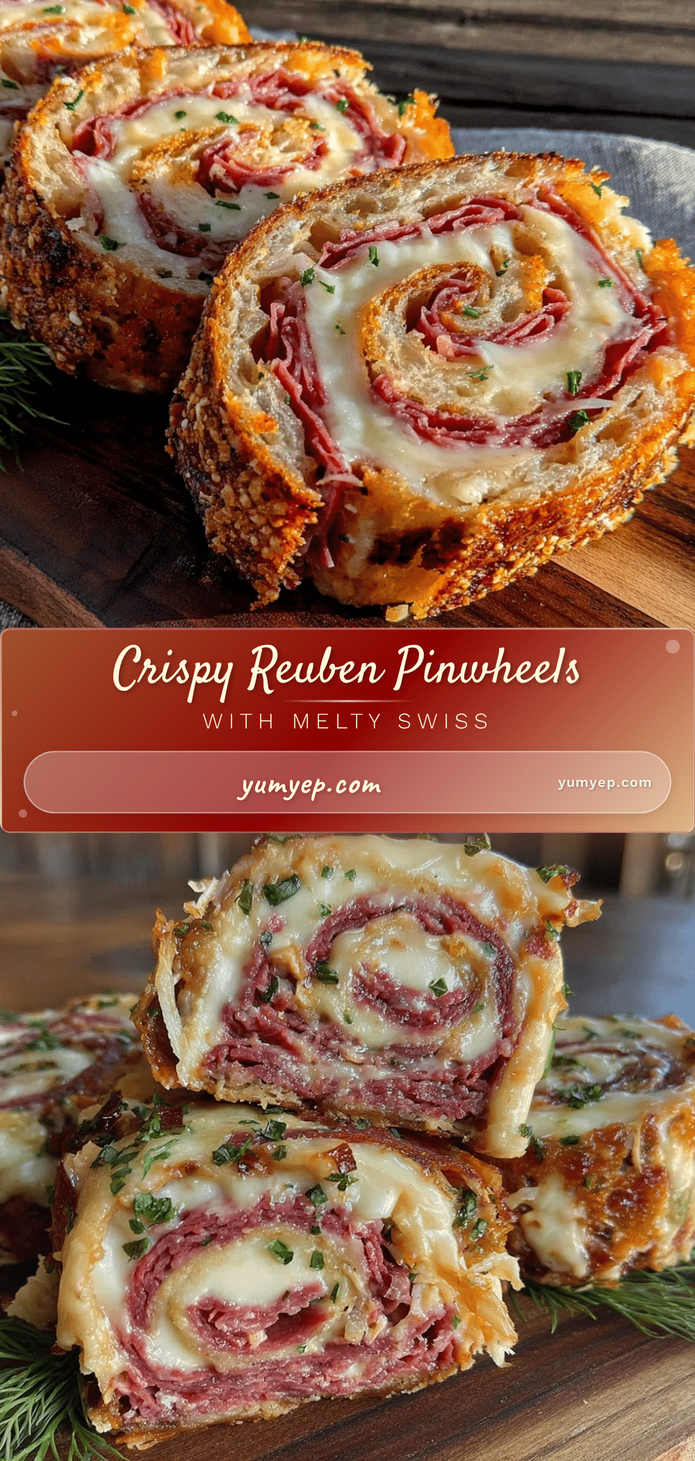 crispy reuben pinwheels recipe
