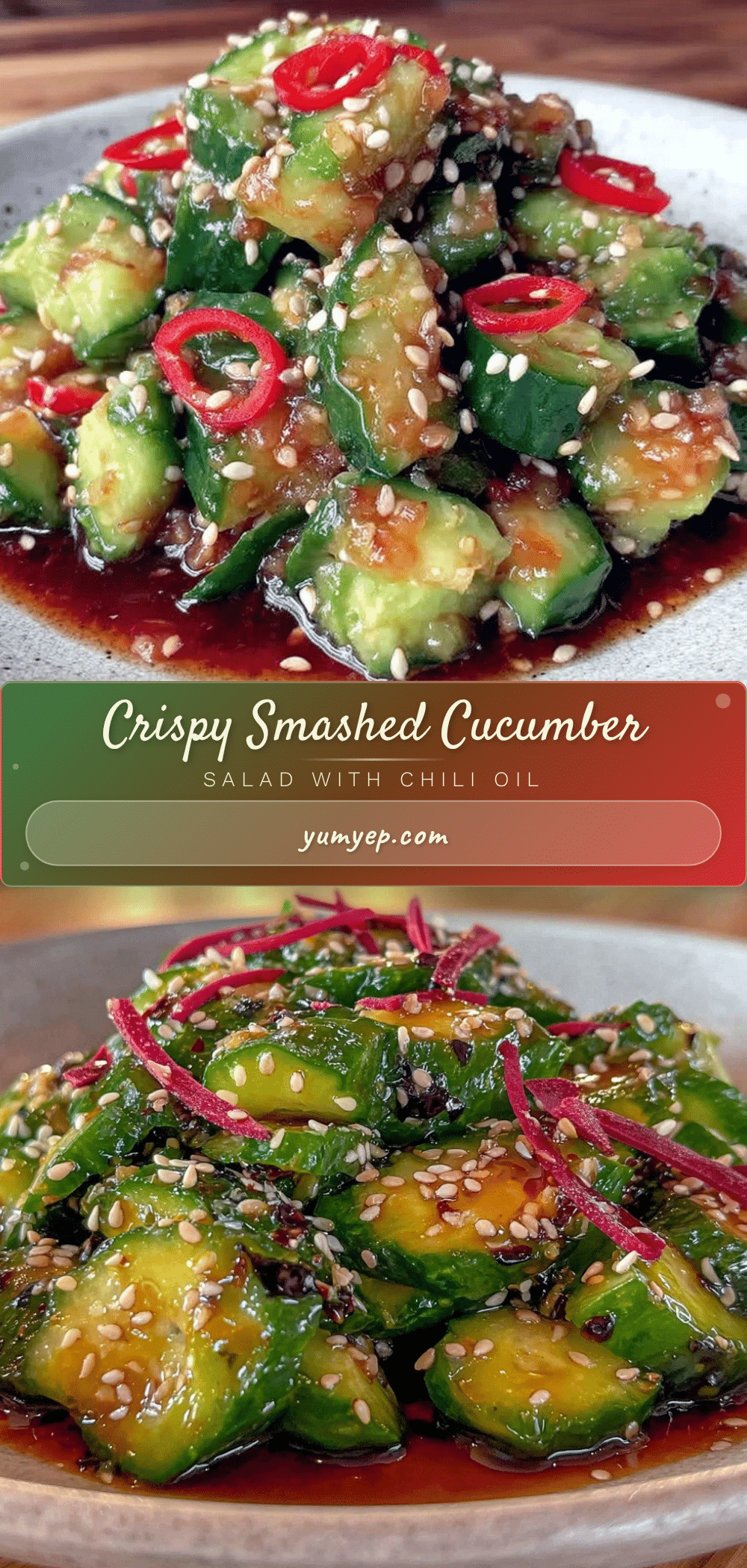 crispy smashed cucumber salad recipe