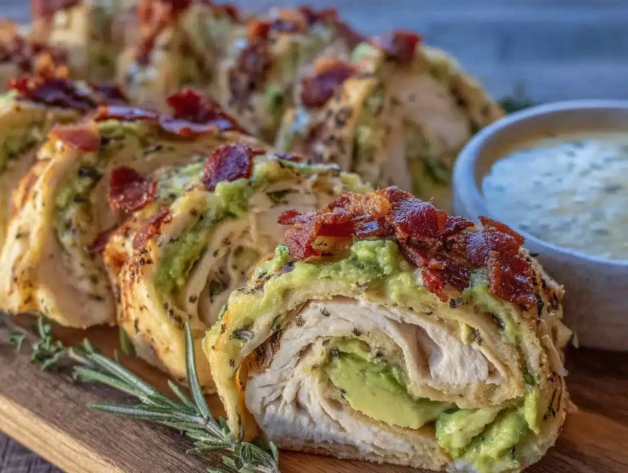 crispy turkey ranch pinwheels preparation steps