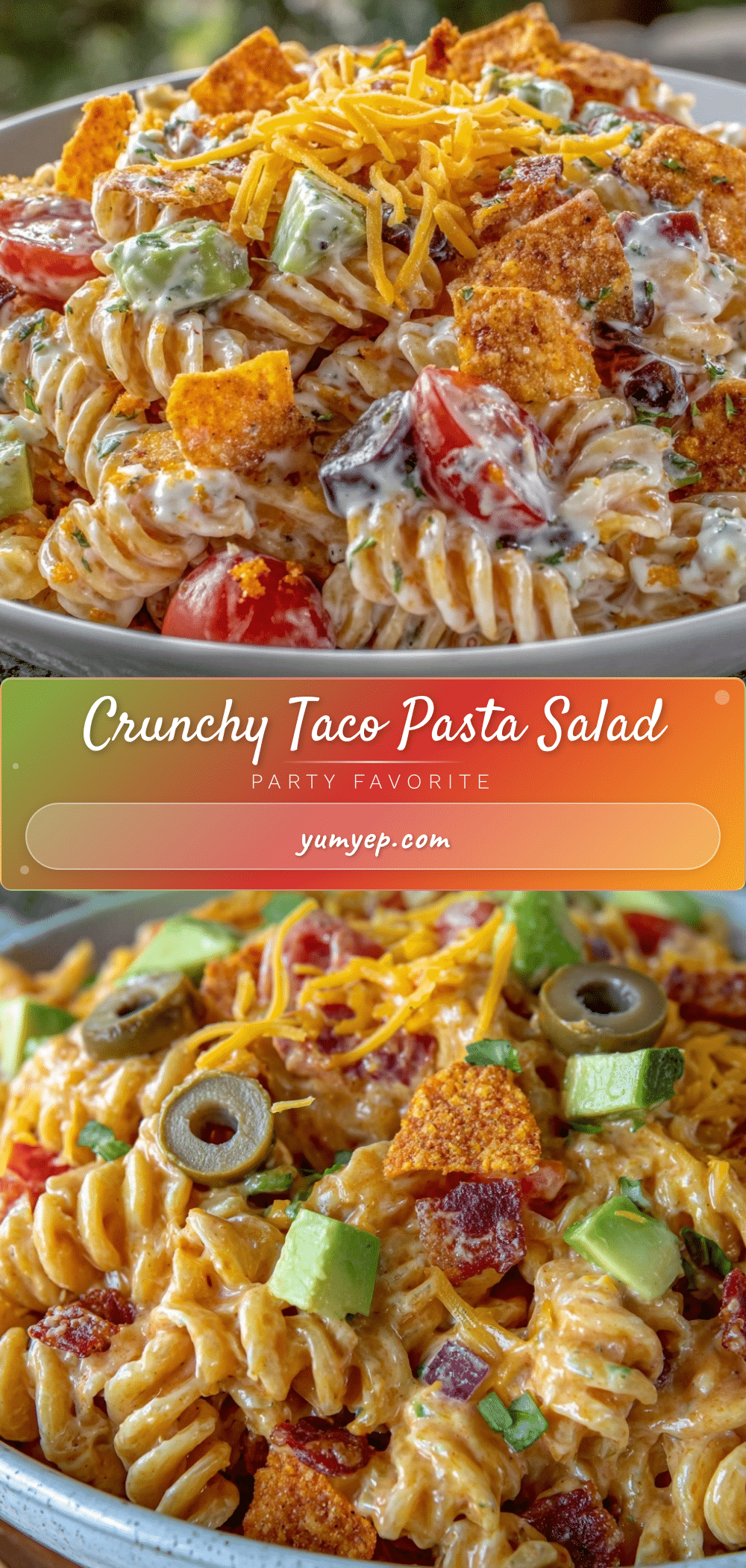 crunchy taco pasta salad recipe