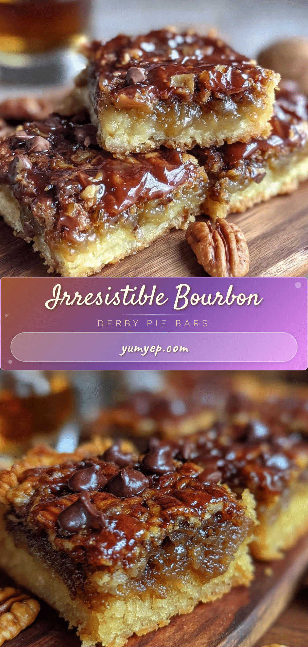 Derby Pie Bars recipe