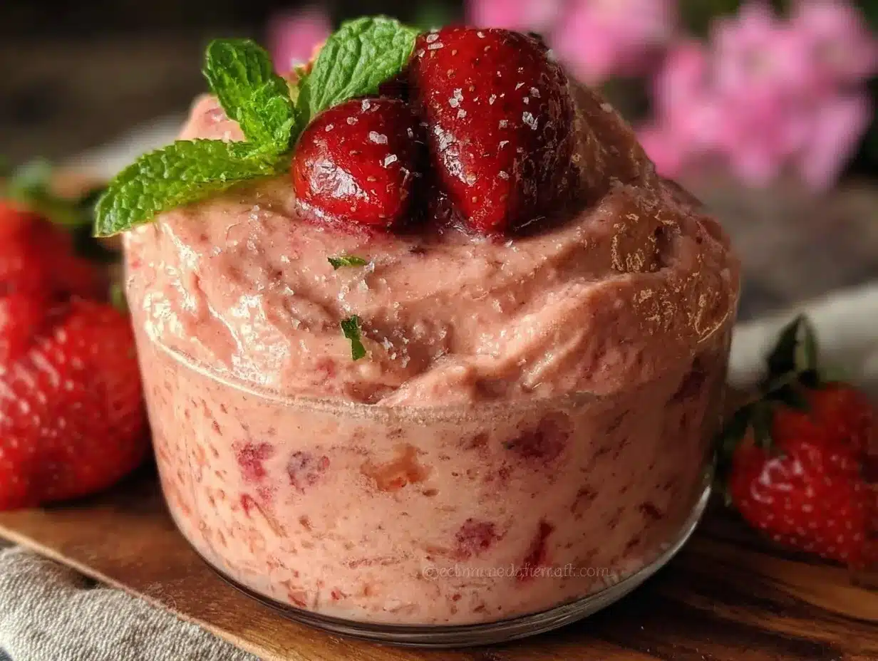 easy 5-ingredient strawberry mousse preparation steps