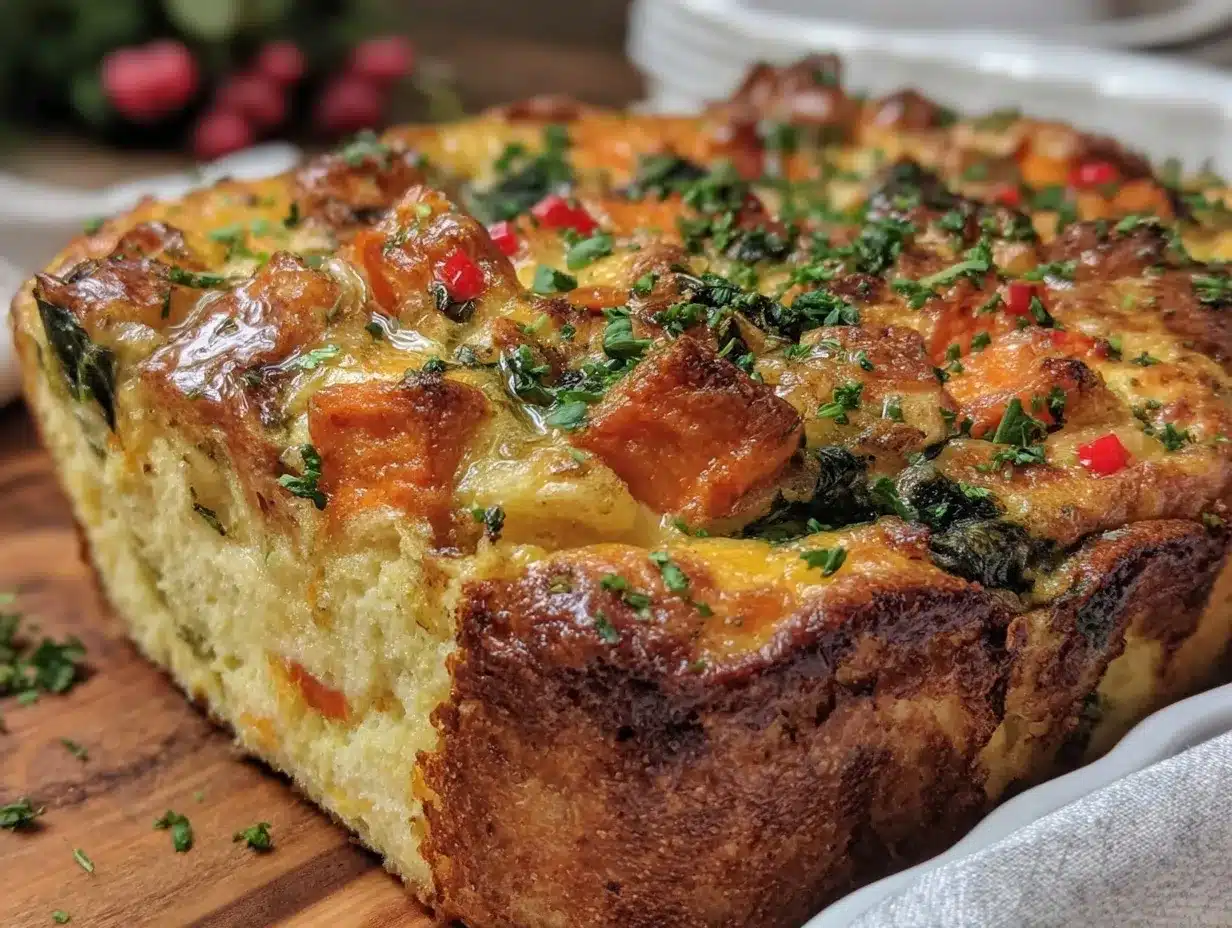 easy creamy dairy-free breakfast casserole preparation steps