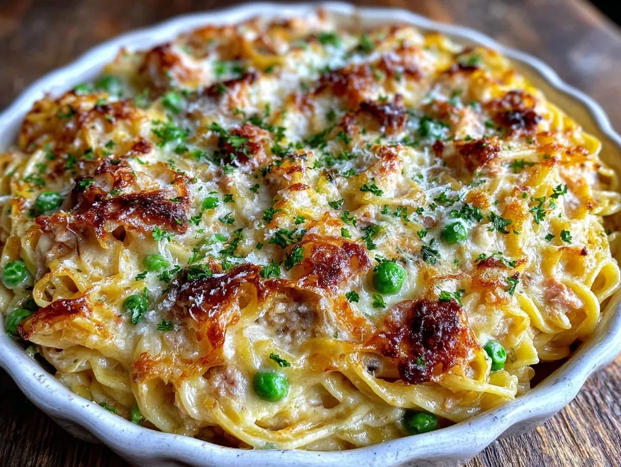 easy creamy one-pot tuna pasta casserole preparation steps