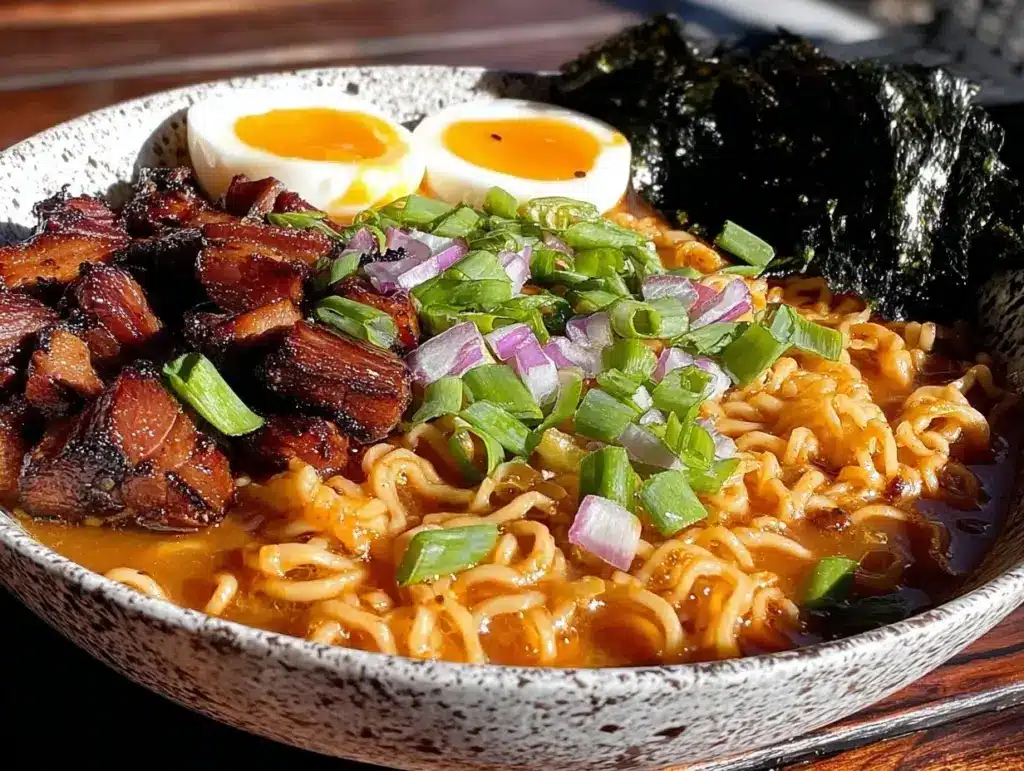 easy creamy ramen - featured image