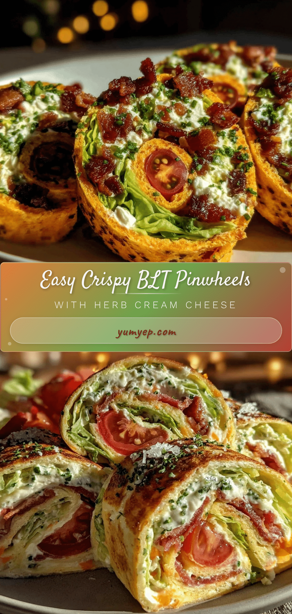 Easy Crispy BLT Pinwheels recipe