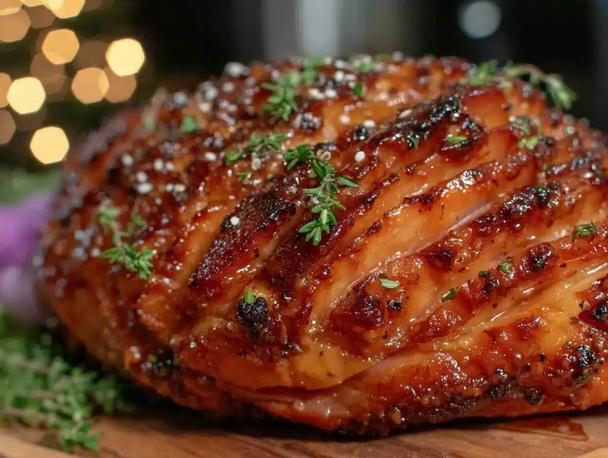 easy crockpot honey mustard ham preparation steps
