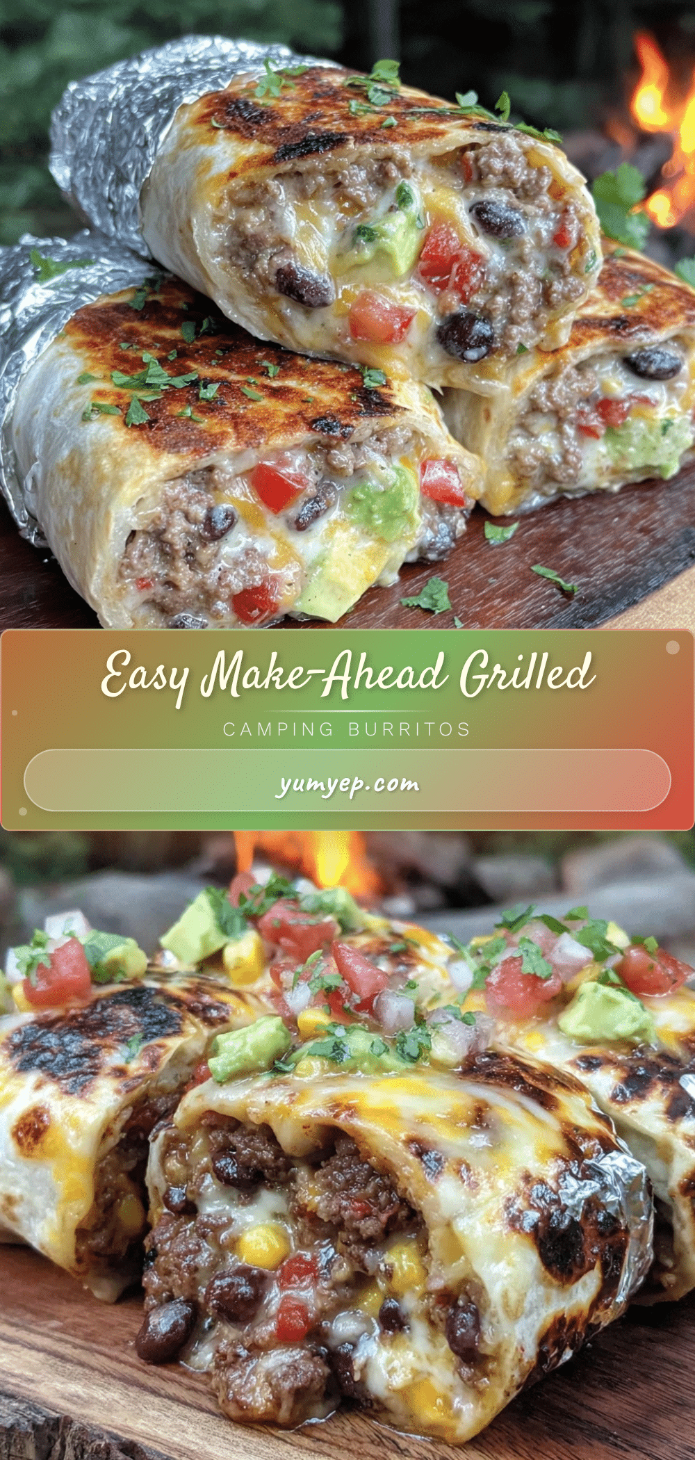 easy make-ahead camping burritos recipe