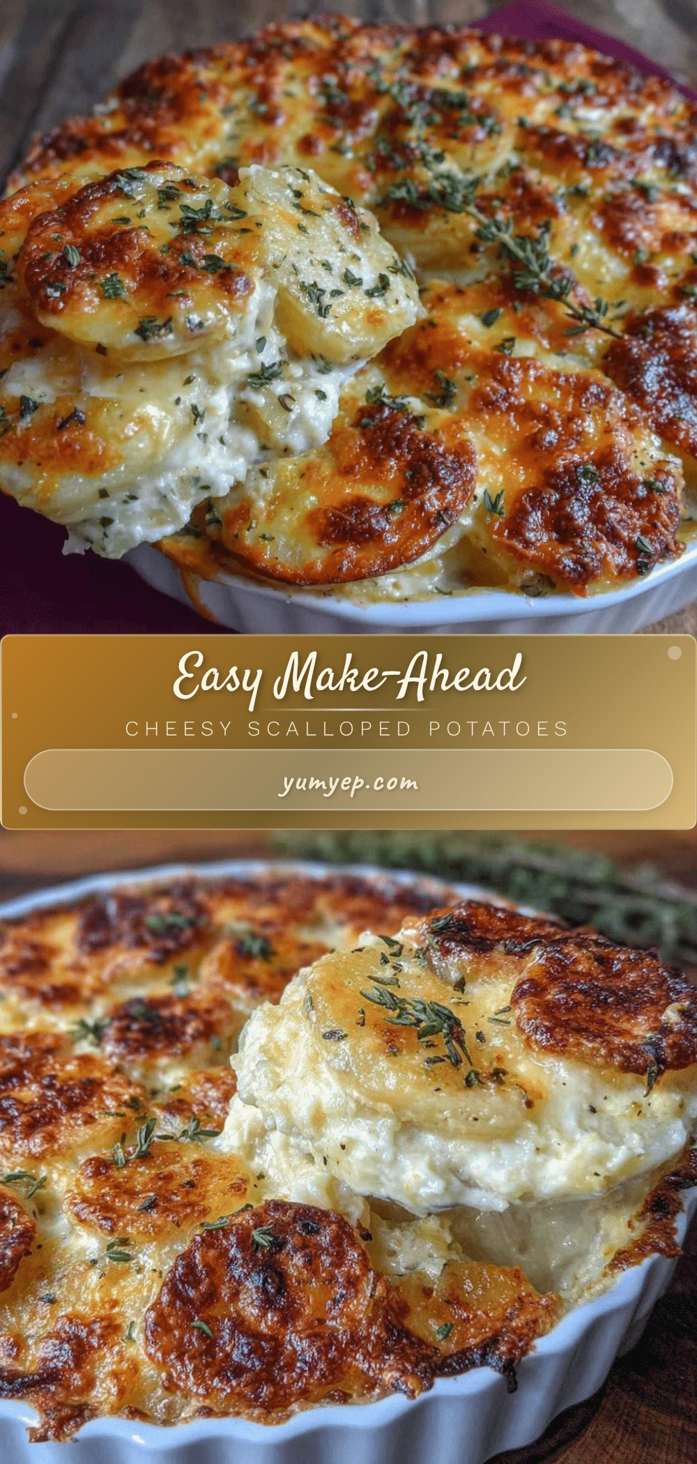 easy make-ahead cheesy scalloped potatoes recipe