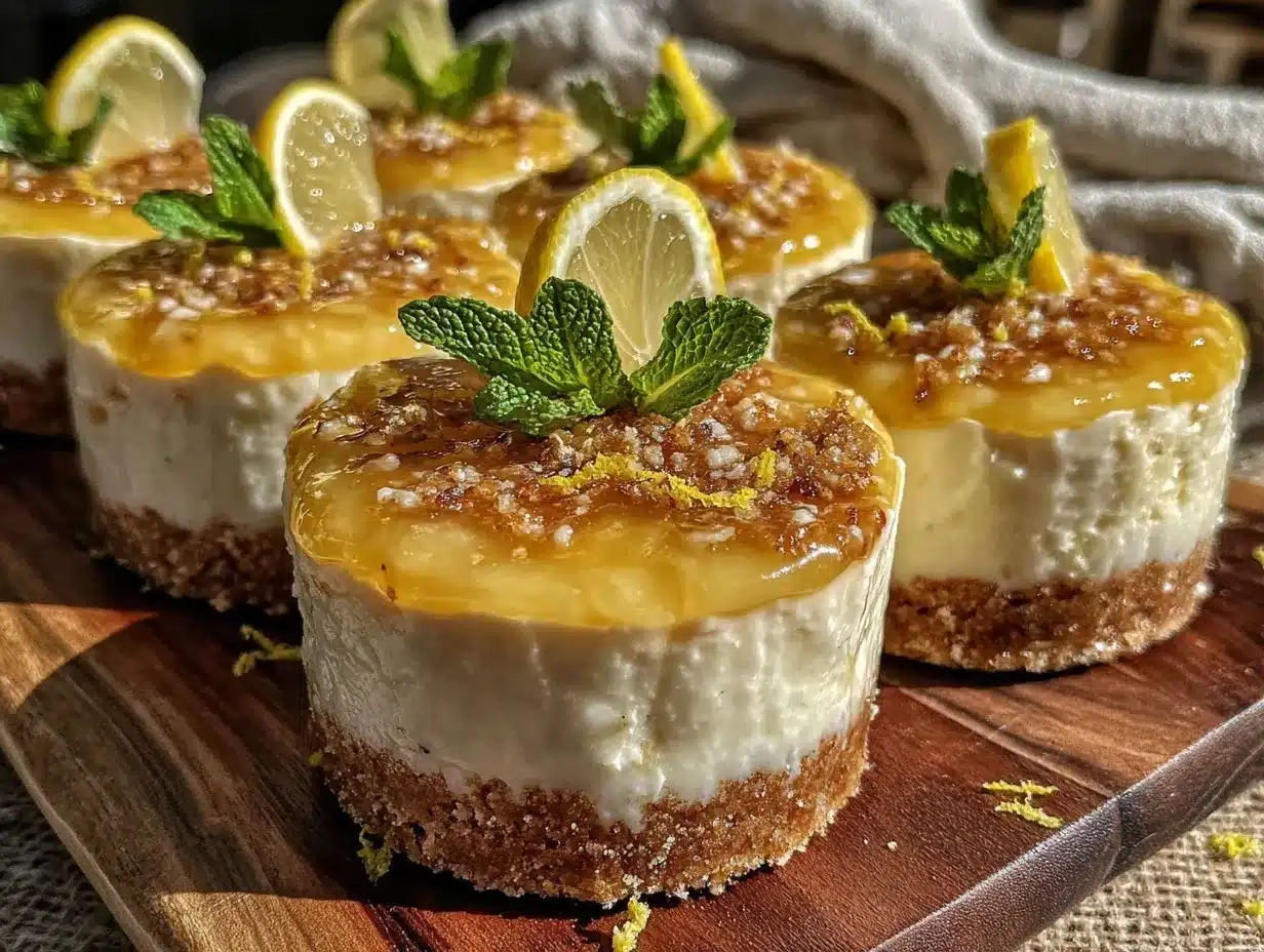 easy no bake lemon cheesecake cups preparation steps