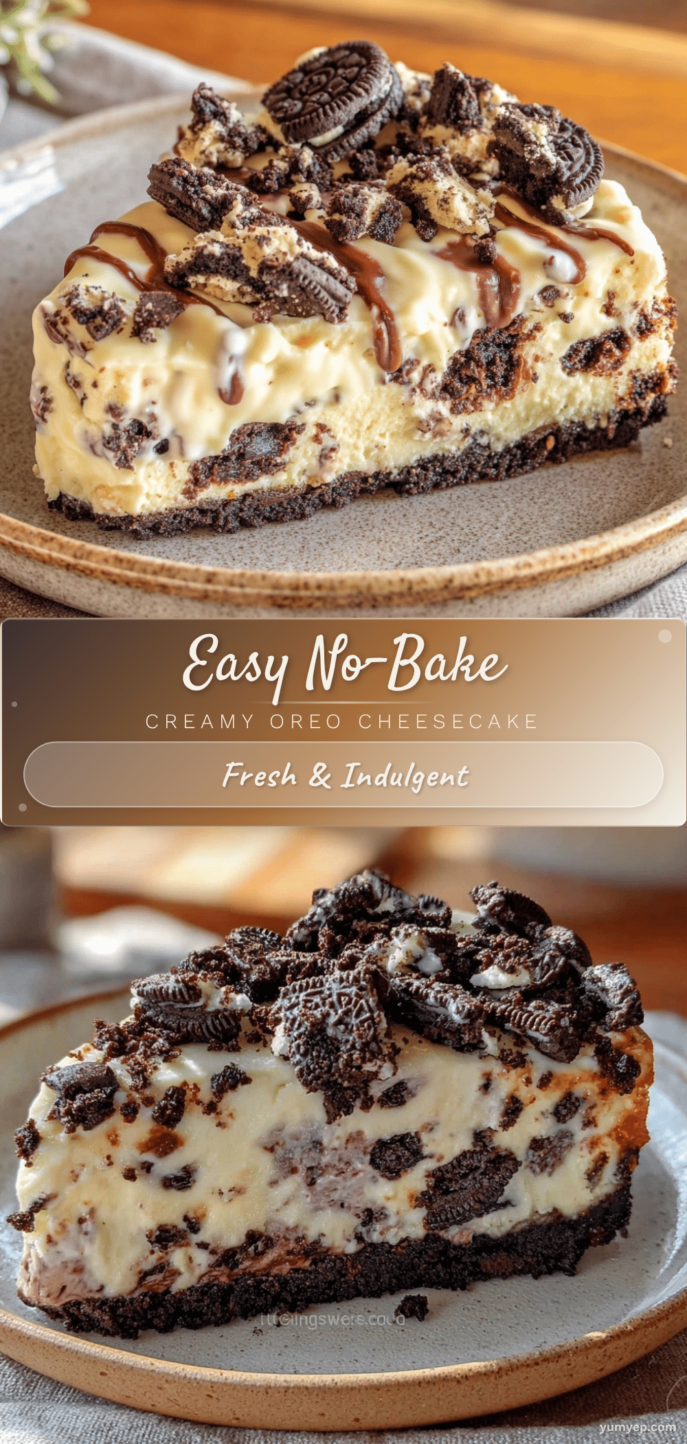 easy no-bake Oreo cheesecake recipe
