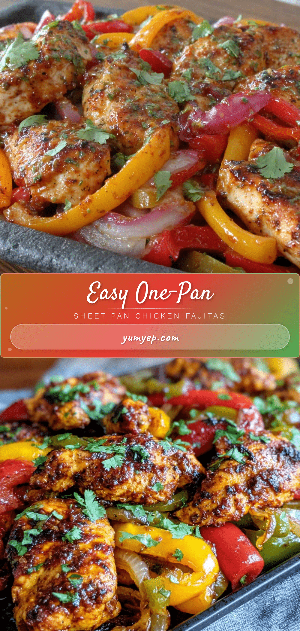 easy sheet pan chicken fajitas recipe