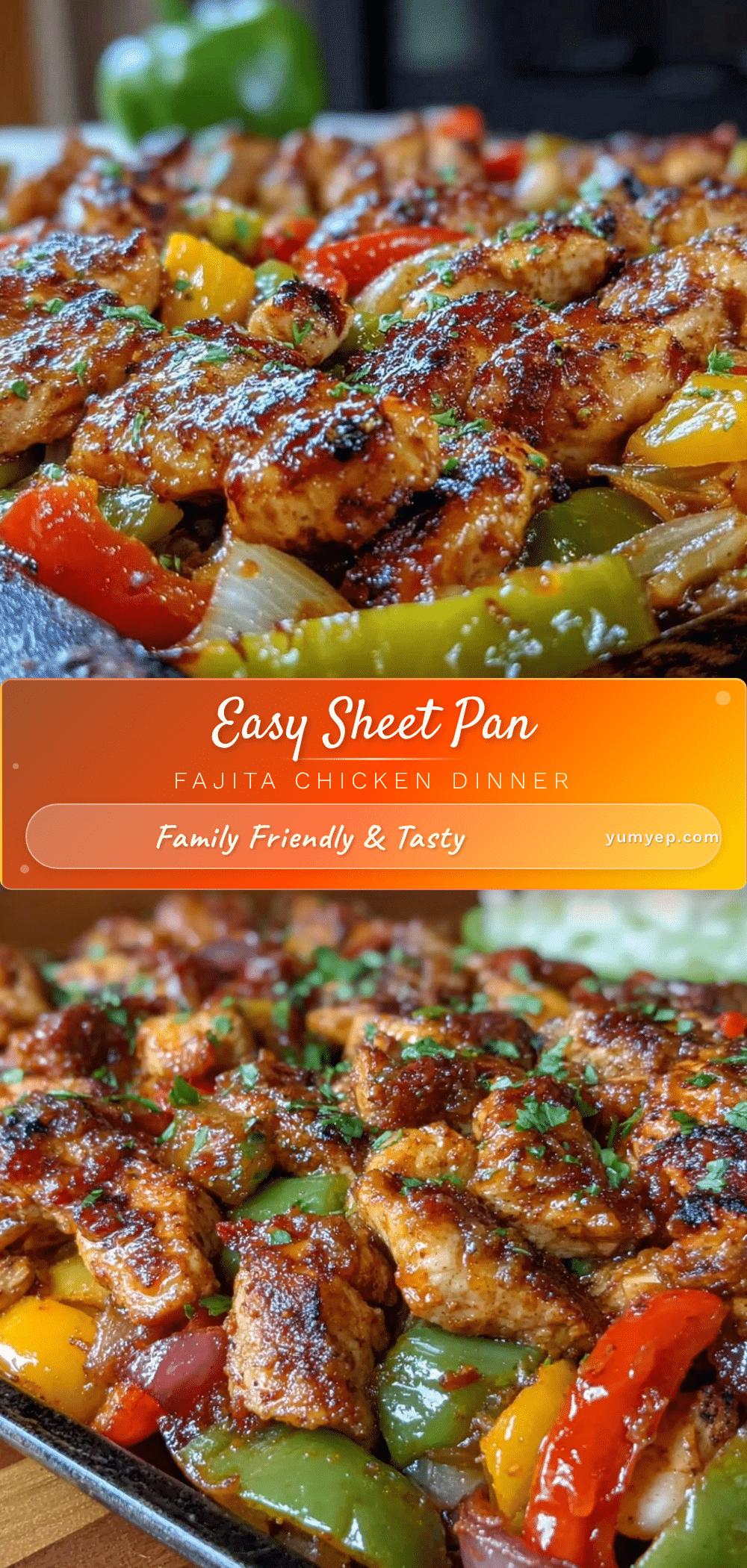 easy sheet pan fajita chicken recipe