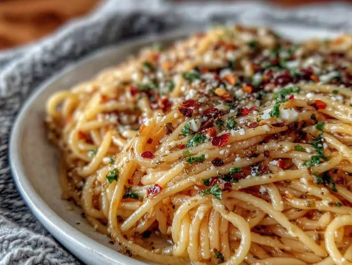 easy spaghetti aglio e olio preparation steps