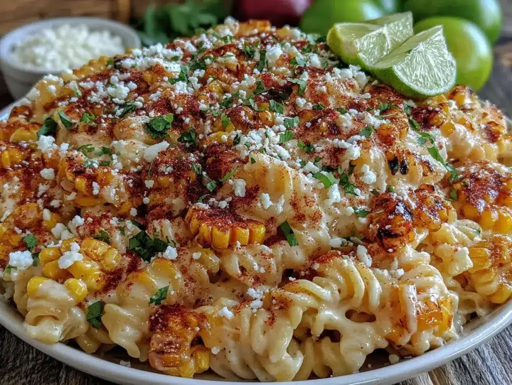 elote street corn pasta salad - featured image
