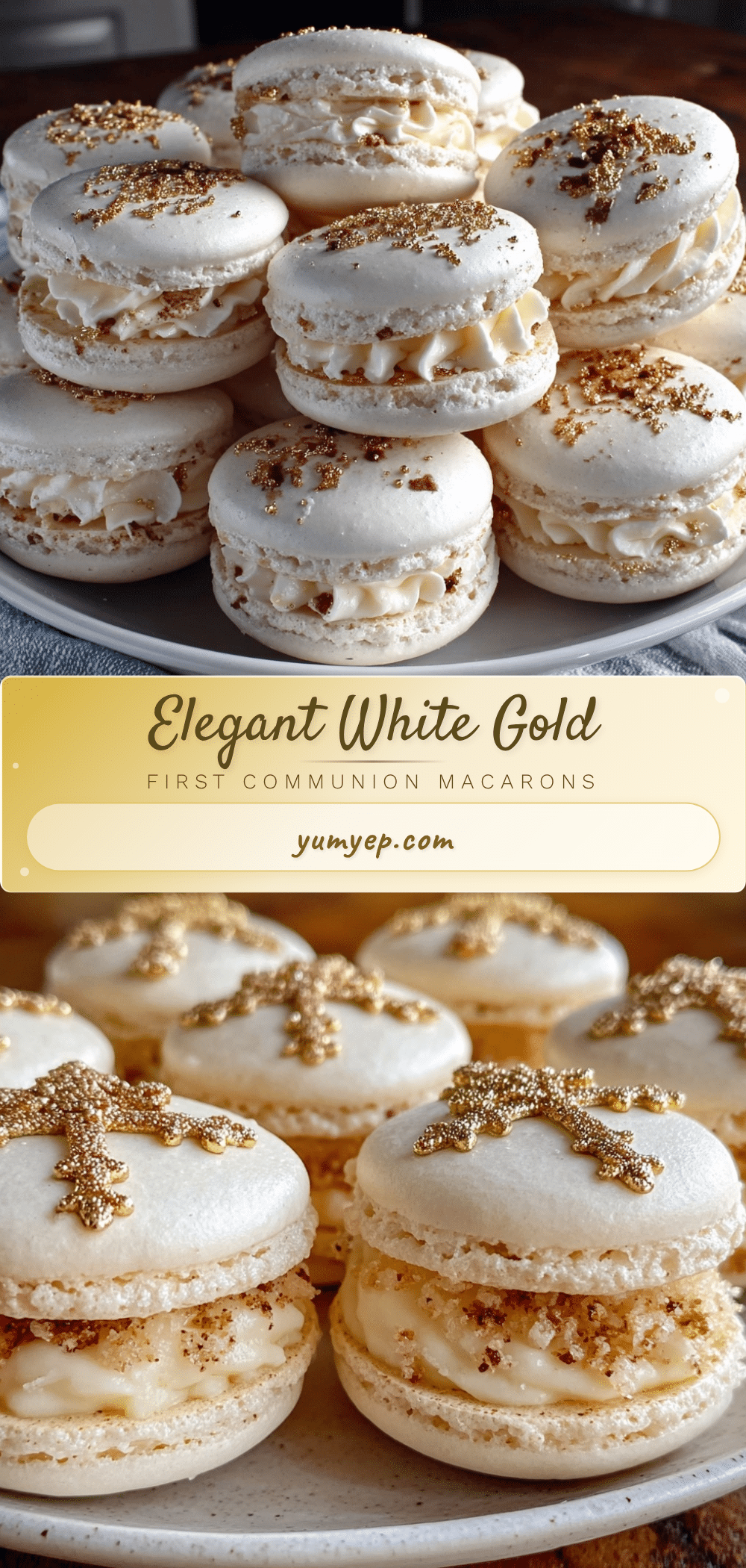 first communion macarons recipe