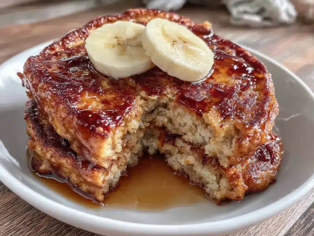 fluffy 3-ingredient banana pancakes - featured image