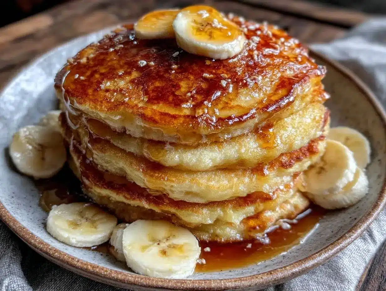 fluffy sourdough discard banana pancakes preparation steps