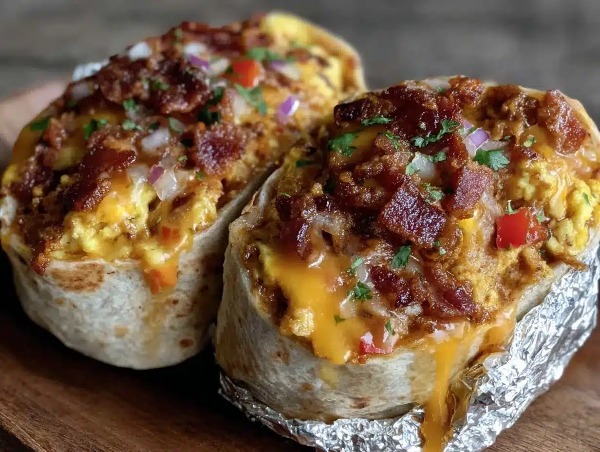 foil packet breakfast burritos preparation steps