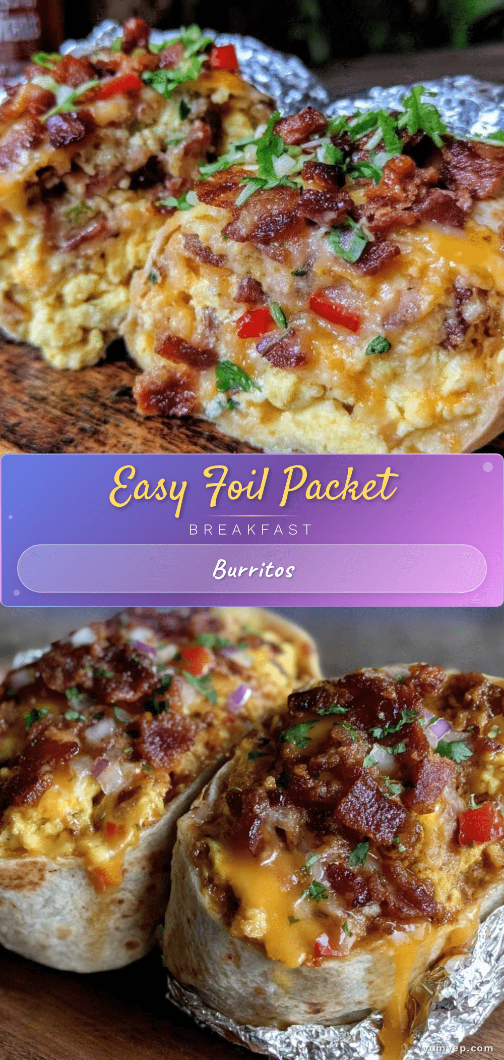 foil packet breakfast burritos recipe