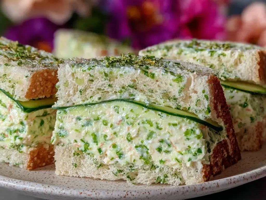 fresh benedictine tea sandwiches - featured image