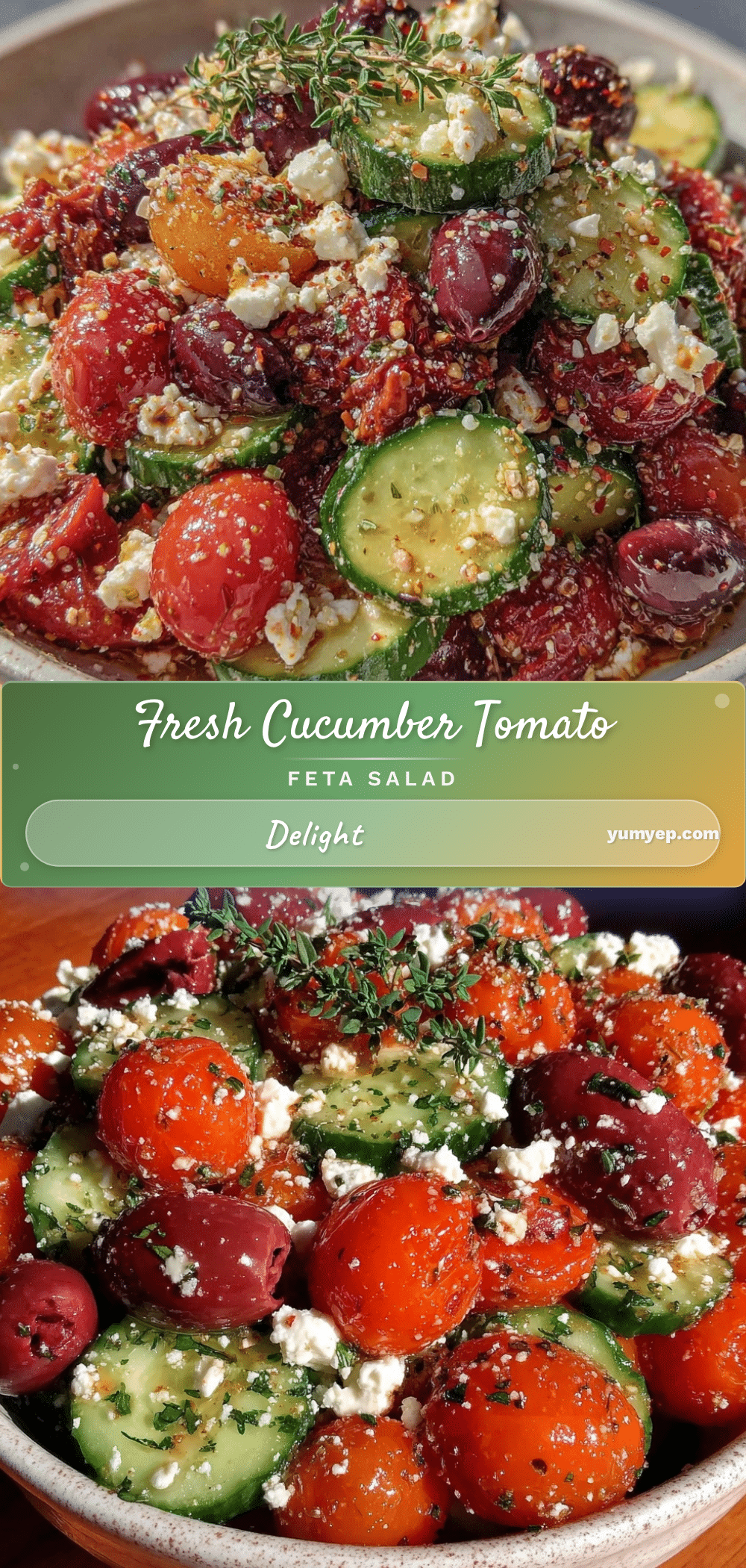 fresh cucumber tomato feta salad recipe
