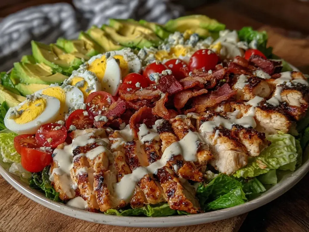 fresh keto Cobb salad - featured image