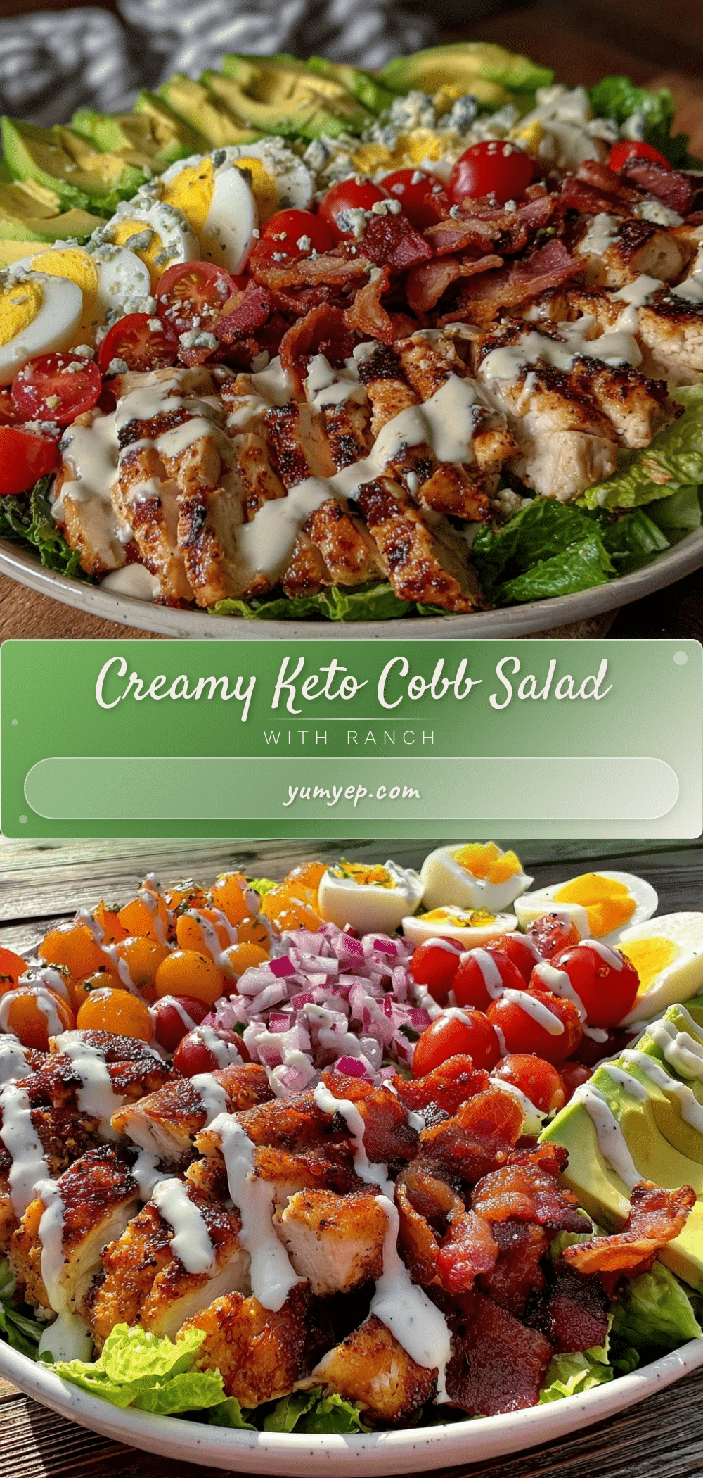 fresh keto Cobb salad recipe