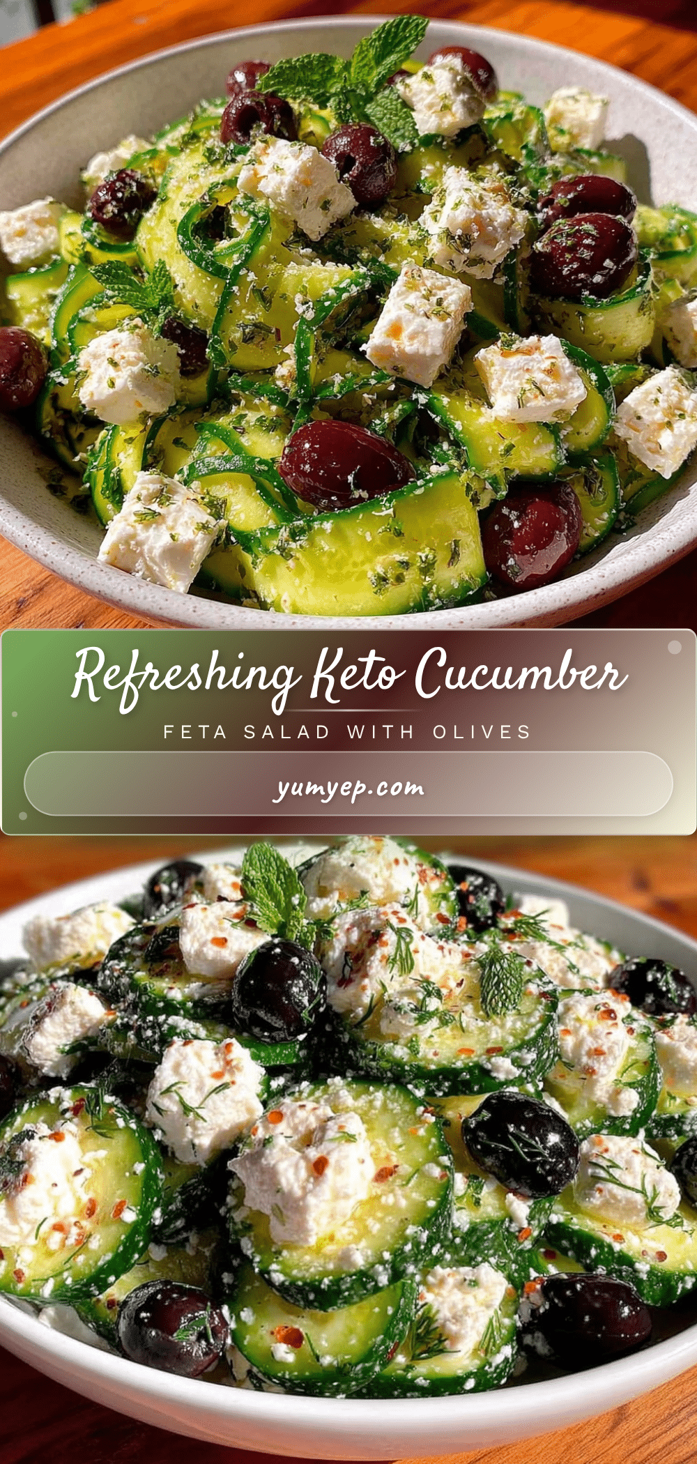 fresh keto cucumber feta salad recipe