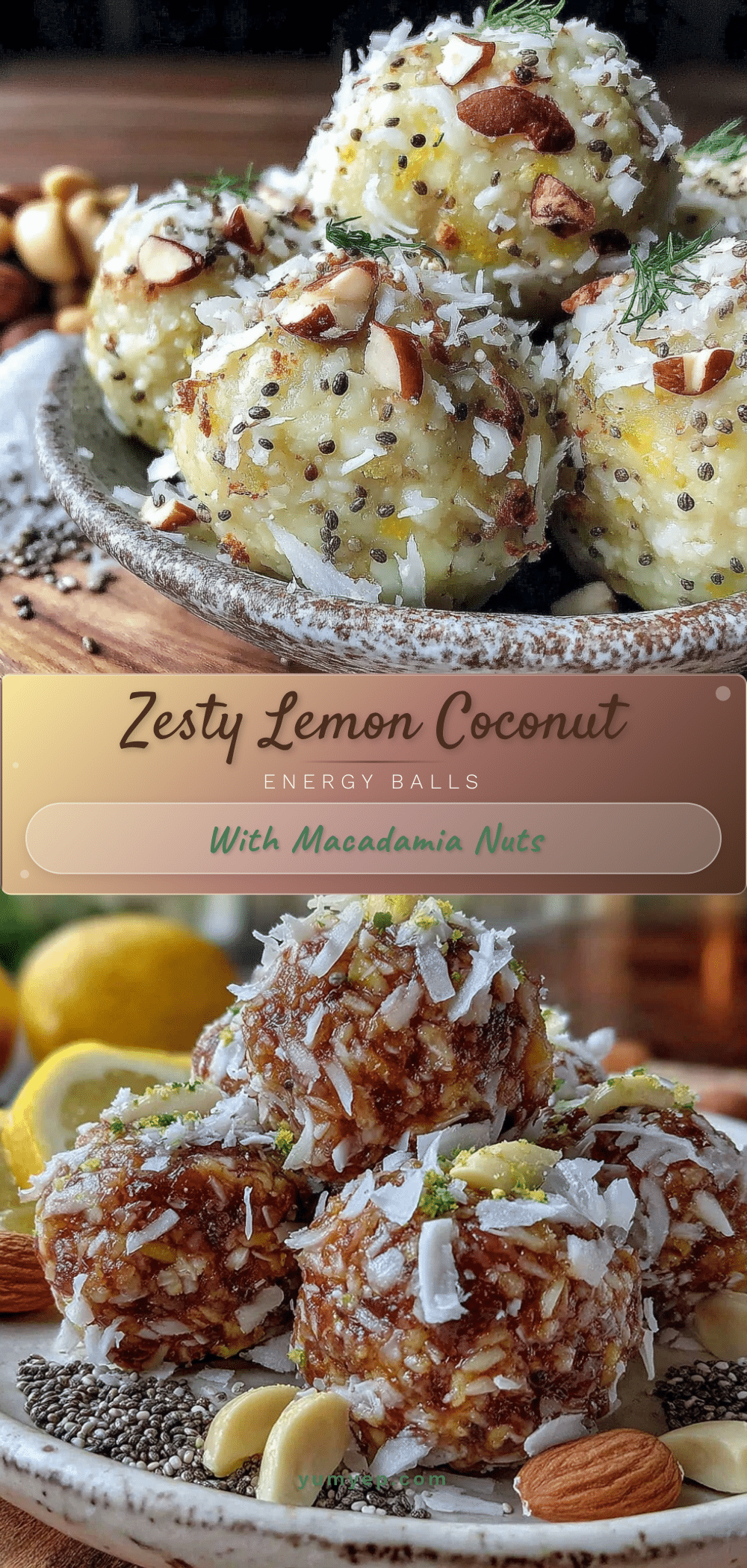 Fresh Lemon Coconut Energy Balls recipe