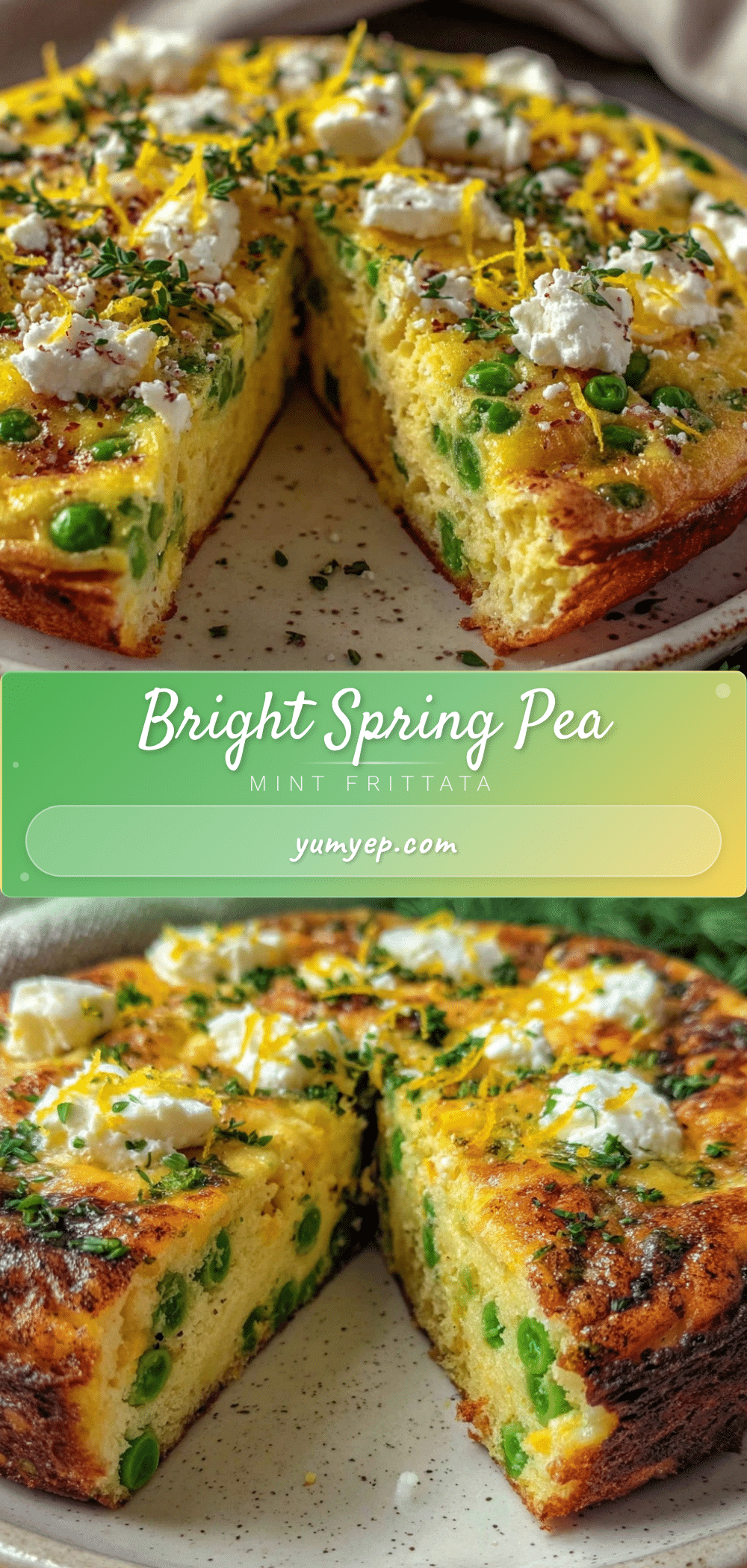fresh spring pea and mint frittata recipe