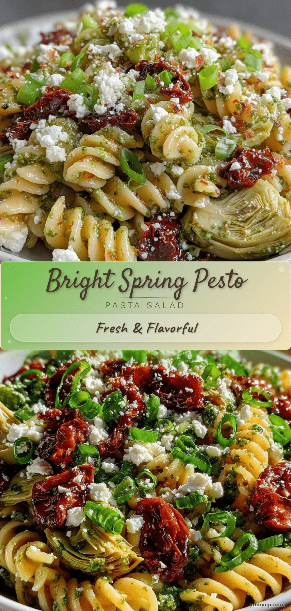 fresh spring pesto pasta salad recipe