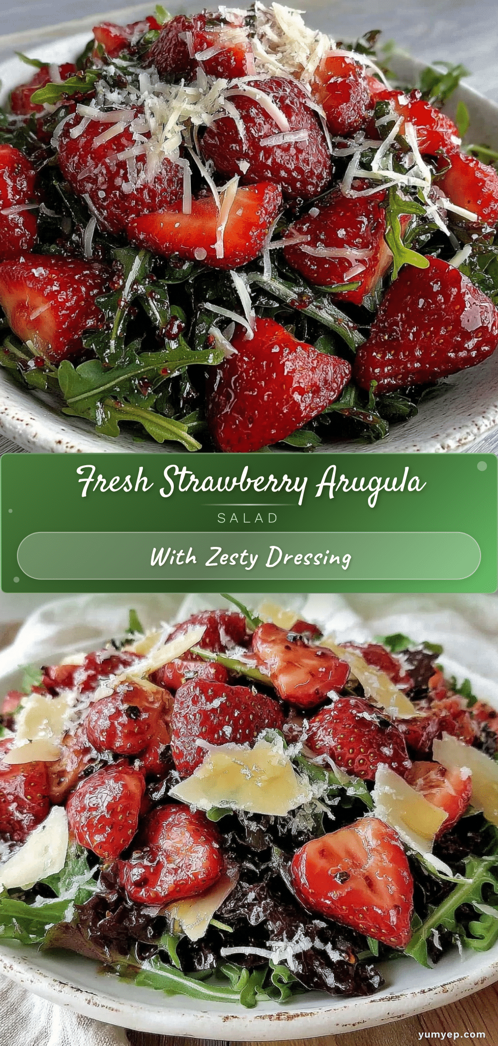 fresh strawberry arugula salad recipe